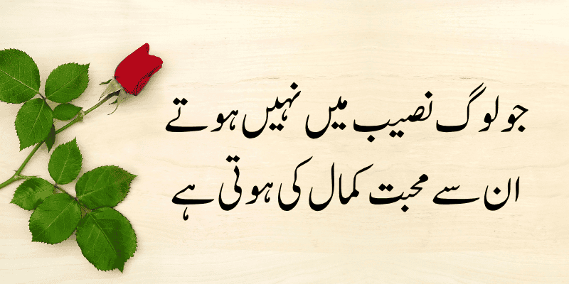 Romantic Quotes in Urdu