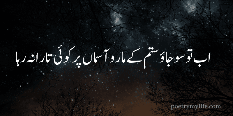 One Line Urdu Poetry