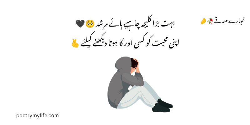 sad poetry in urdu 2 lines